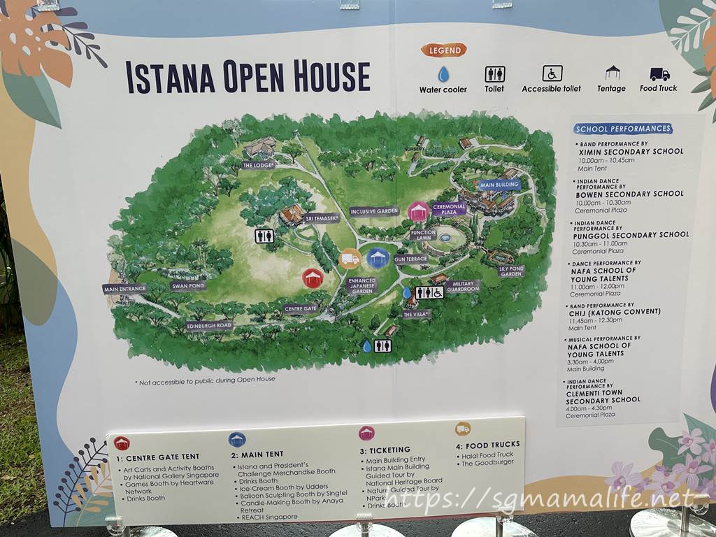 ISTANA OPEN HOUSE MAP